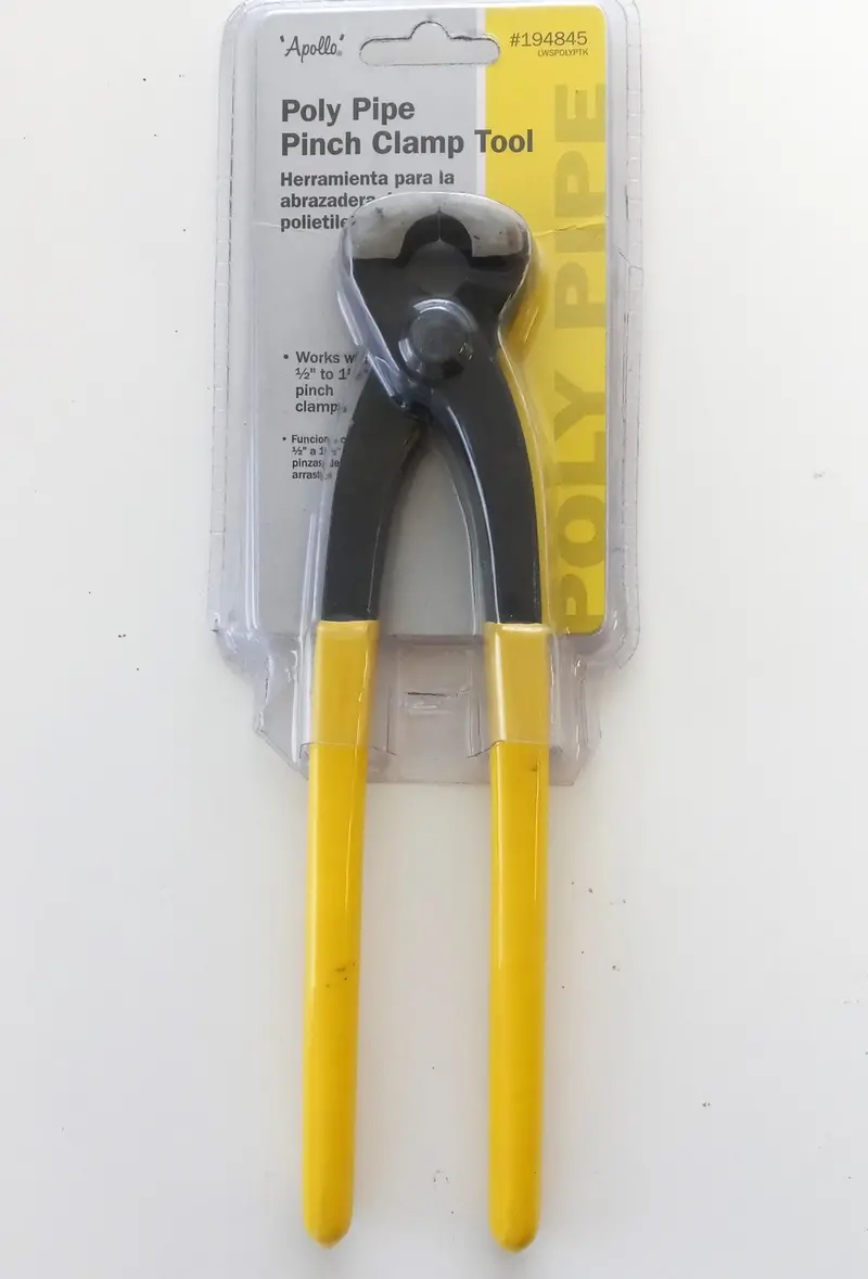 Apollo Poly Pipe Pinch Clamp Tool – Model 194845 for Secure Irrigation Fittings