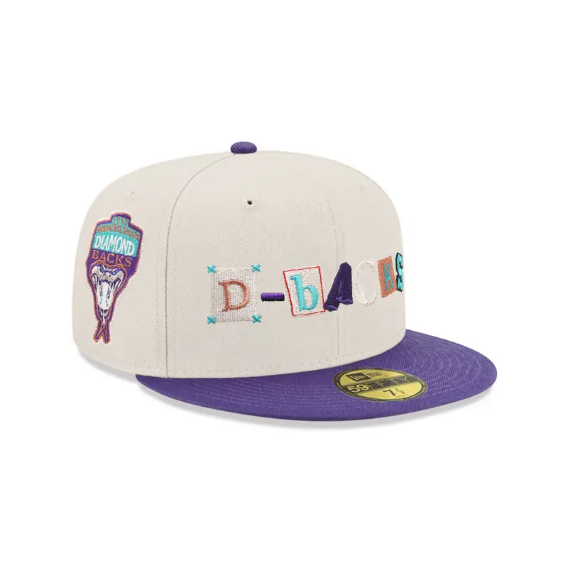 Arizona Diamondbacks 1998 Inaugural Season Stone Purple Two-Tone SP 59Fifty Fitted Cap