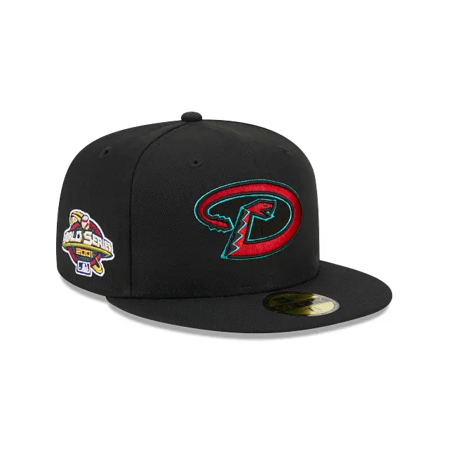Arizona Diamondbacks 2001 World Series Fitted Hat – Black 59Fifty with Side Patch