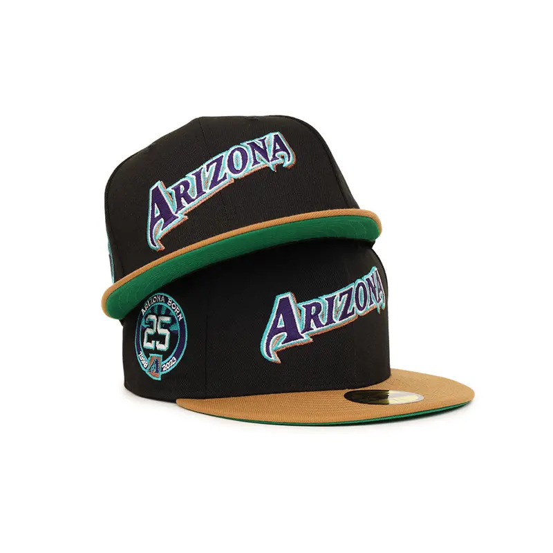 Arizona Diamondbacks 25th Anniversary Matte Black & Bronze 59Fifty Fitted Hat