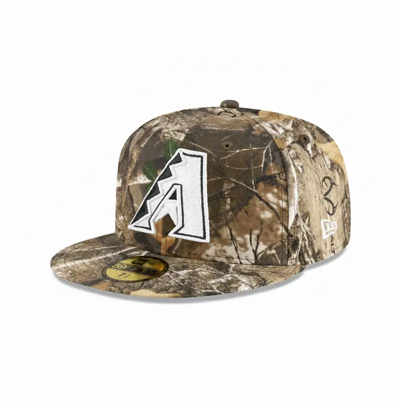 Arizona Diamondbacks Realtree Camo White 59Fifty Fitted Cap