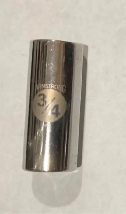 Armstrong 11-324 3/4-Inch 12-Point Deep Socket – 3/8-Inch Drive, Etched Finish