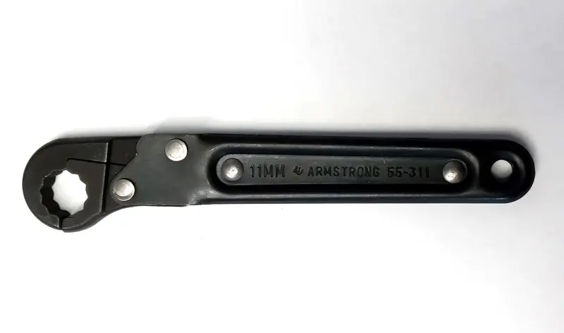 Armstrong 11 mm Ratcheting Flare Nut Wrench – Precision Fitting for Brake & Fuel Lines, USA