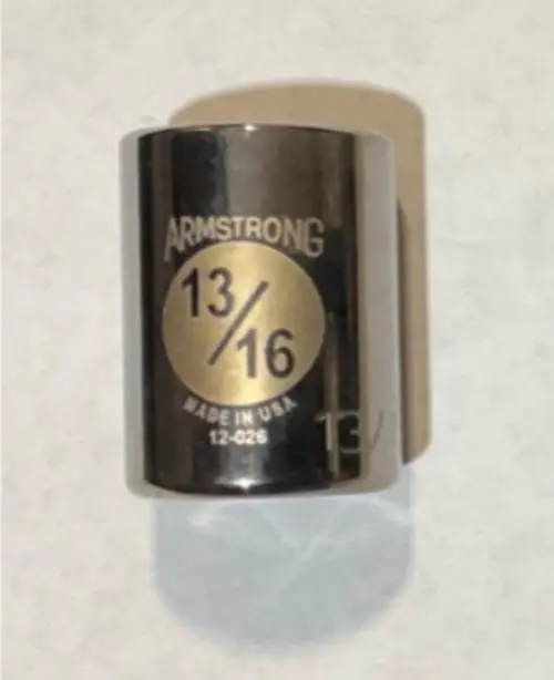 Armstrong 12-026 13/16-Inch 6-Point Deep Socket for 1/2-Inch Drive – USA