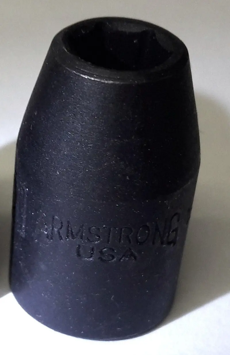 Armstrong 19-610A Impact Socket — 5/16″, 3/8″ Drive, 6-Point, Forged Steel, USA-Made