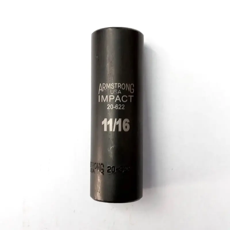 Armstrong 20-622 11/16″ 1/2″ Drive 12-Point Deep Impact Socket – USA