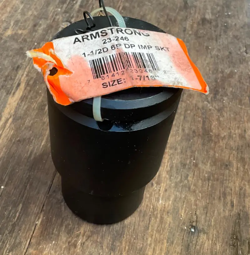 Armstrong 23-246 1-7/16″ 6-Point Deep Impact Socket – 1-1/2″ Drive (USA-Made)