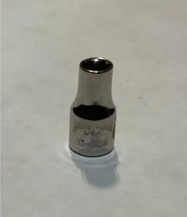 Armstrong 3/16″ 6-Point 1/4″ Drive Socket – Precision Fit for Fine Work