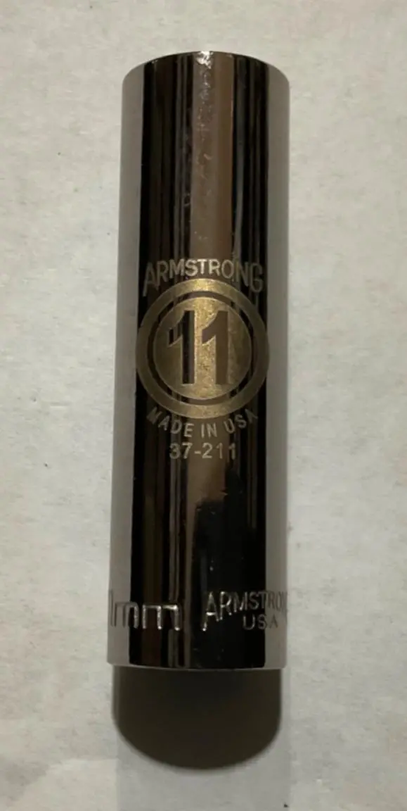 Armstrong 37-211 11 mm 1/4″ Drive 6-Point Deep Socket – USA