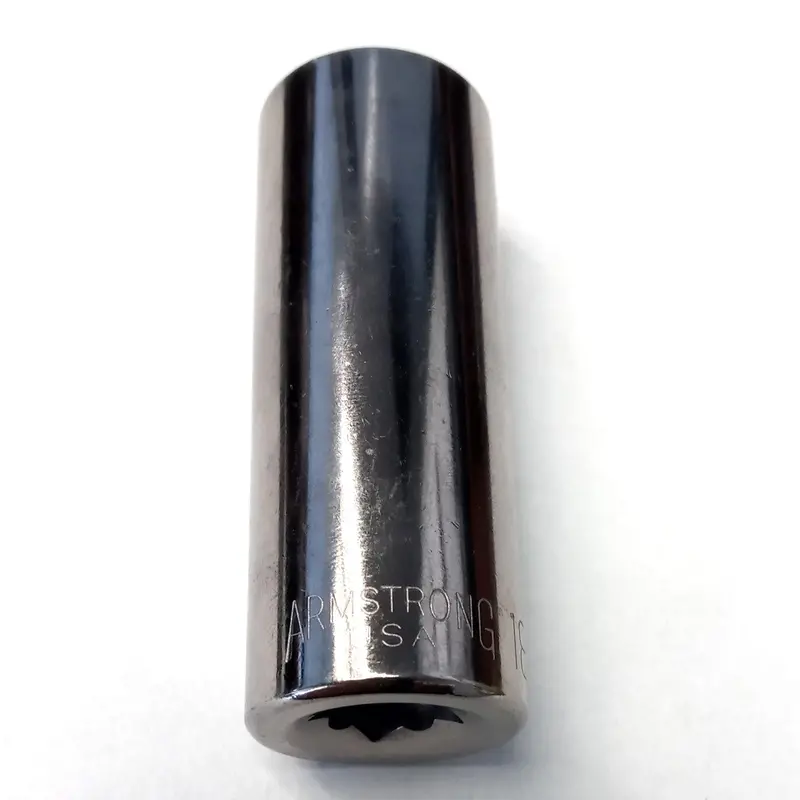 Armstrong 38-318A 3/8″ Drive 18mm Deep 12-Point Socket – USA-Made