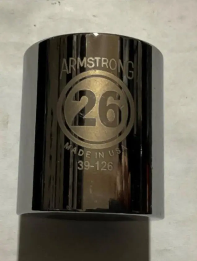 Armstrong 39-126 26 mm 1/2″ Drive 12-Point Socket – Made in USA