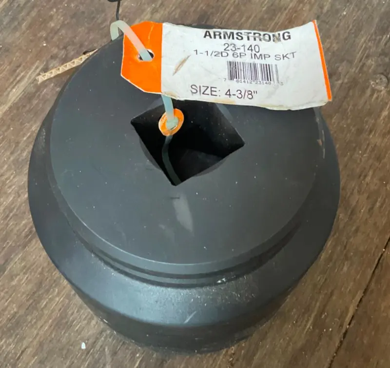 Armstrong 4-3/8-Inch 6-Point Impact Socket – 1-1/2-Inch Drive, Heavy-Duty Construction
