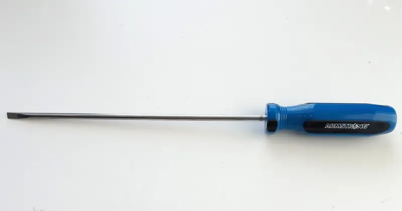 Armstrong 66-268 Cabinet Screwdriver: 3/16″ Round Shank, 8-1/8″ Blade, USA-Made