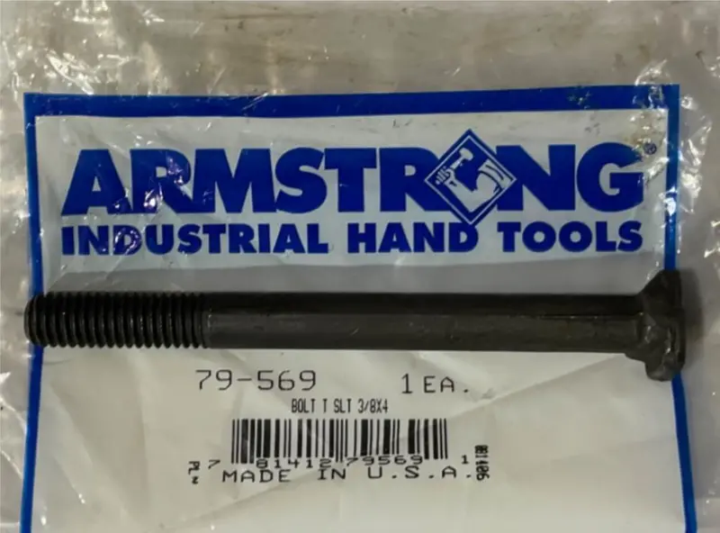 Armstrong 79-569 T-Slot Bolt – 3/8″ × 4″, Industrial Fastener, USA