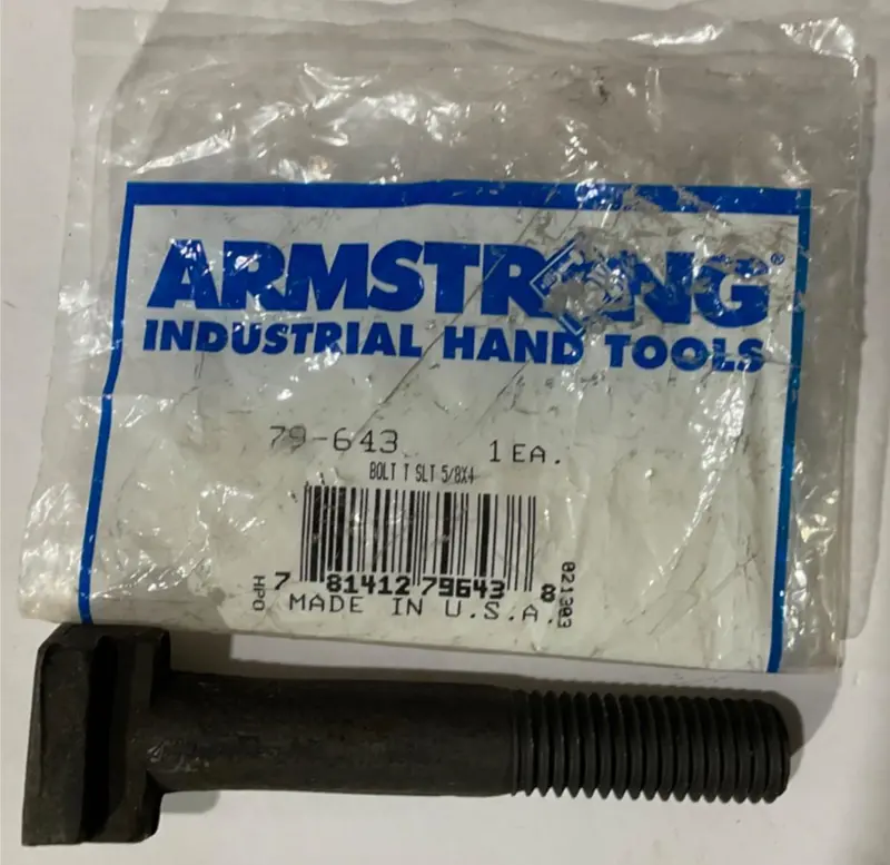 Armstrong 79-643 T-Slot Bolt – 5/8-Inch Diameter x 4-Inch Length