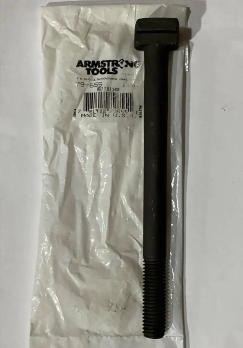 Armstrong 79-655 T-Slot Bolt – 5/8″ × 8″, High-Strength, USA-Made