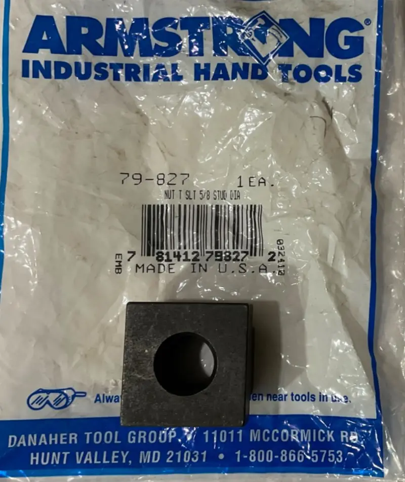 Armstrong 79-827 T-Slot Nut – Designed for 5/8″ Studs, USA-Crafted