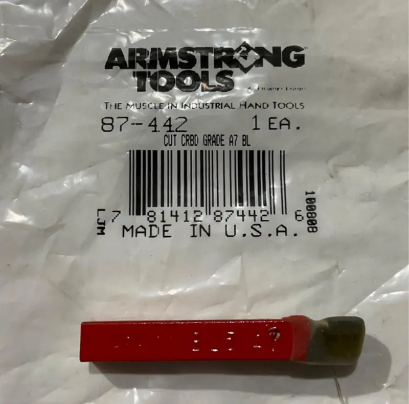 Armstrong 87-442 A7 Carbide Cutting Insert – BL5 Grade, Domestic Quality
