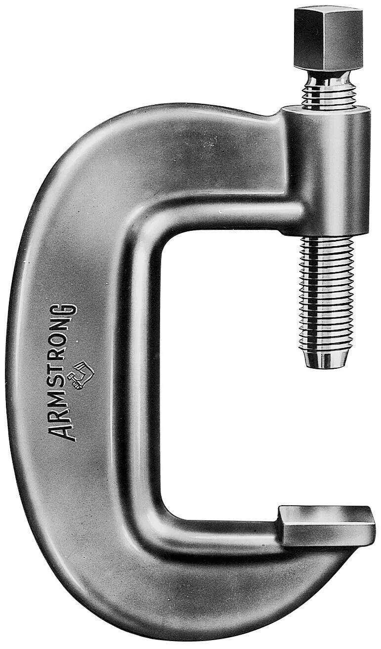 Armstrong Heavy-Duty Bridge C-Clamp — Adjustable 6-Inch to 10.5-Inch Reach, Made in USA