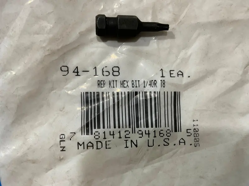 Armstrong Hex Bit Replacement Kit – 1/4″ Drive, T8 Size, for Power Tools