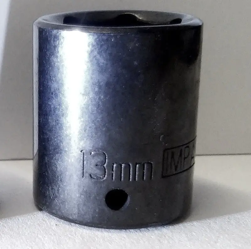 Armstrong Impact Socket – 1/4″ Drive, 13mm Size, Heat-Treated Steel (USA-Made)