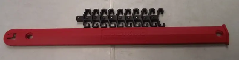 Armstrong Socket Rail System – Includes 10 Adjustable Clips for Organized Tool Storage