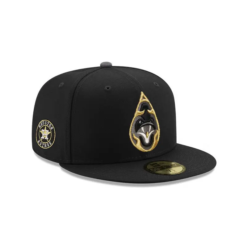 Asheville Tourists Houston Astros Logo Black MiLB 59Fifty Fitted Cap