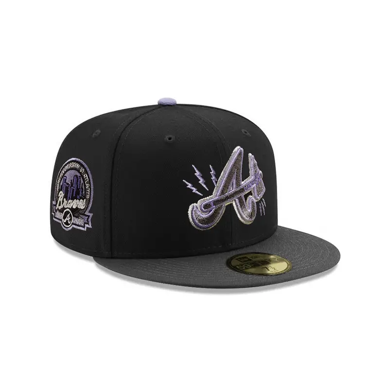 Atlanta Braves Black & Graphite 40th Anniversary 59Fifty Fitted Cap