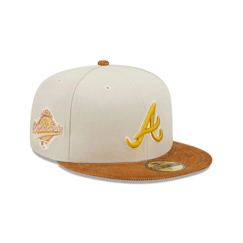 Atlanta Braves Cord Visor Fitted Baseball Cap