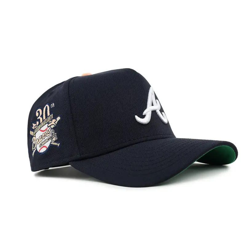 Atlanta Braves Navy 30th Anniversary Edition 9Forty A-Frame Snapback