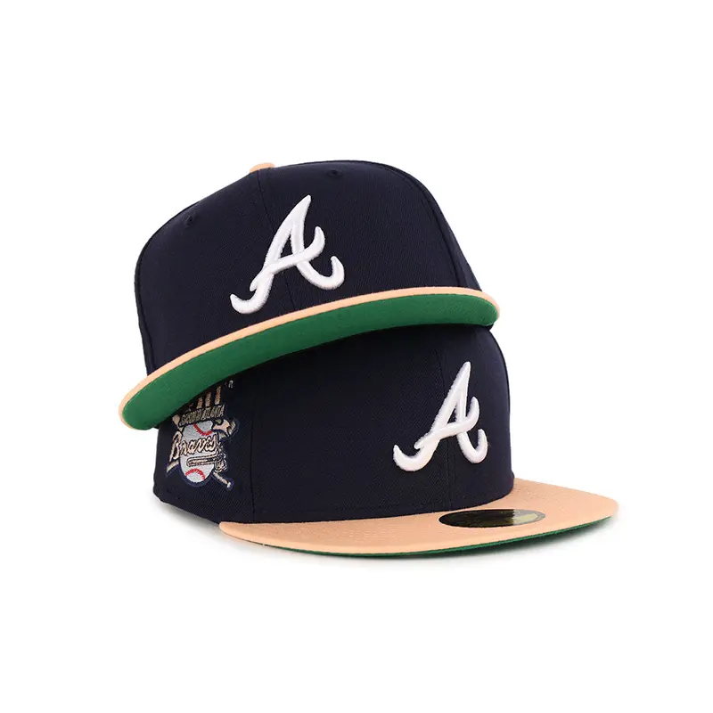 Atlanta Braves Navy & Peach Two-Tone 30th Anniversary 59Fifty Fitted Cap