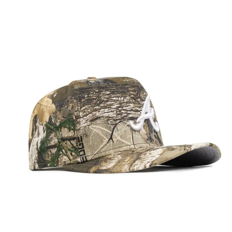 Atlanta Braves Realtree Camo on White SP 9Fifty A-Frame Snapback