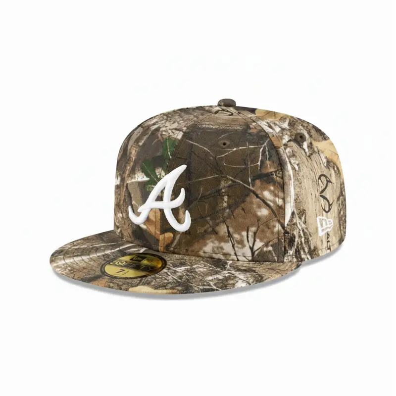 Atlanta Braves Realtree Camo White 59Fifty Fitted Cap