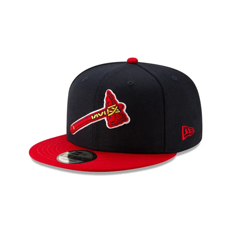 Atlanta Braves Two-Tone Navy and Scarlet Alternate 9Fifty Snapback