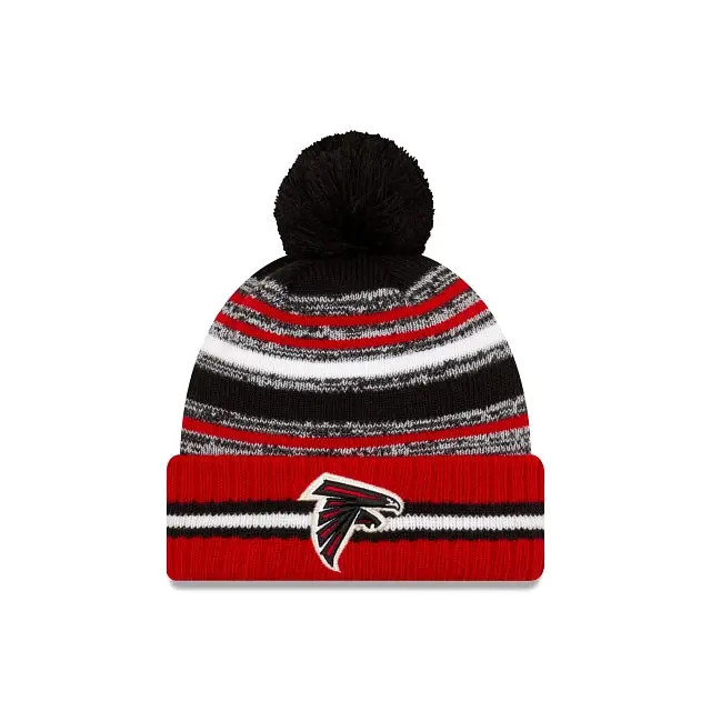 Atlanta Falcons 2021 Official NFL Sideline Pom Knit Beanie