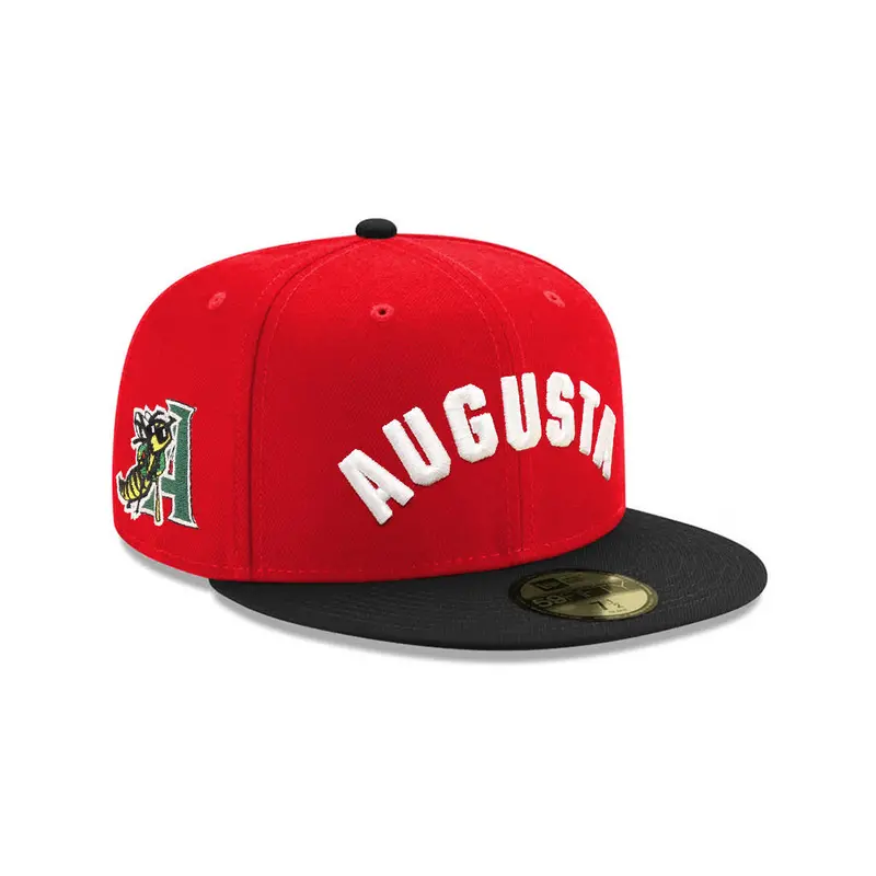 Augusta GreenJackets 25th Anniversary Red & Black Two-Tone Alternate Logo SP 59Fifty Fitted Cap