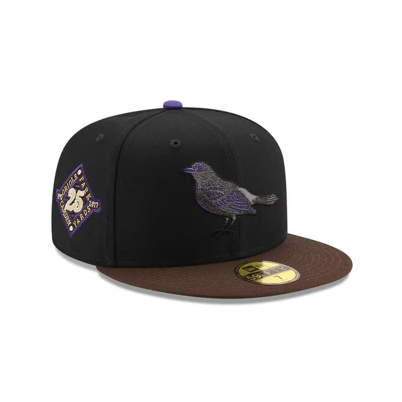Baltimore Orioles Black & Brown 25th Anniversary 59Fifty Fitted Cap