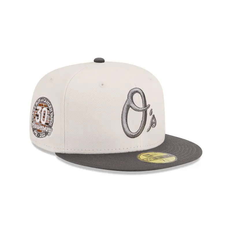 Baltimore Orioles Oriole Park 30th Anniversary Stone & Graphite SP 59Fifty Fitted Cap