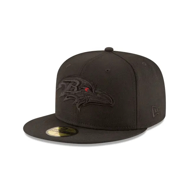 Baltimore Ravens Black-on-Black 59Fifty Fitted Cap – Bold Minimalist Edition