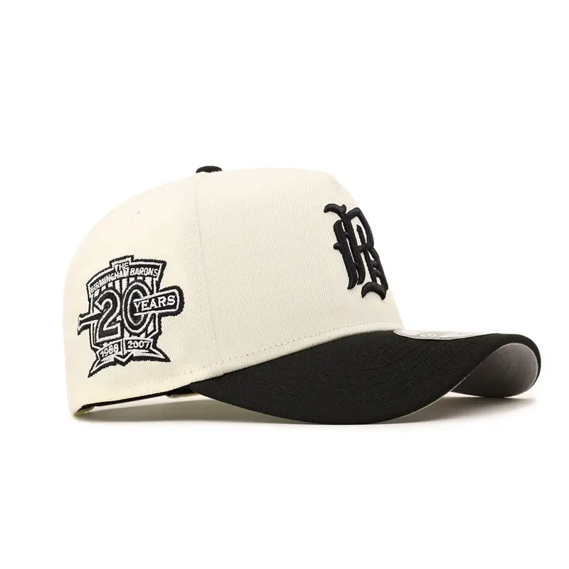Birmingham Barons 20th Anniversary Chrome-Black Two-Tone 9Forty A-Frame Snapback