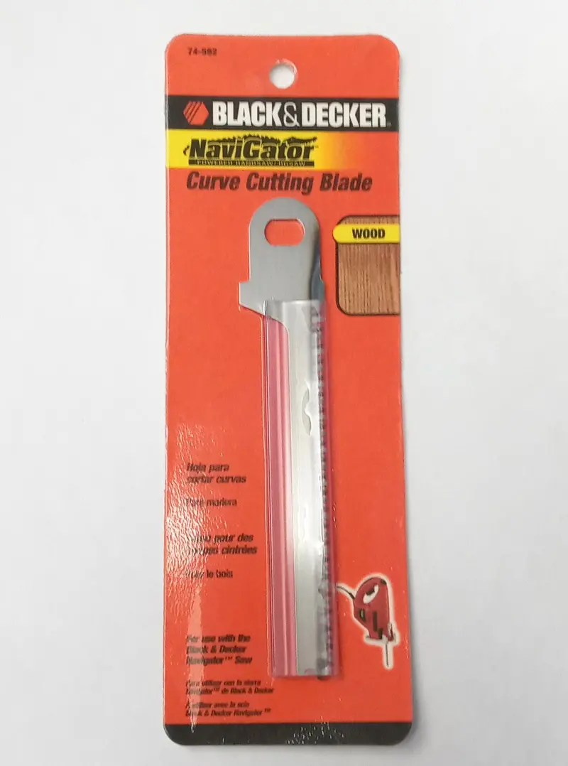 Black & Decker Curve-Cutting Jig Saw Blade – Compatible with Navigator Saws (74-592)