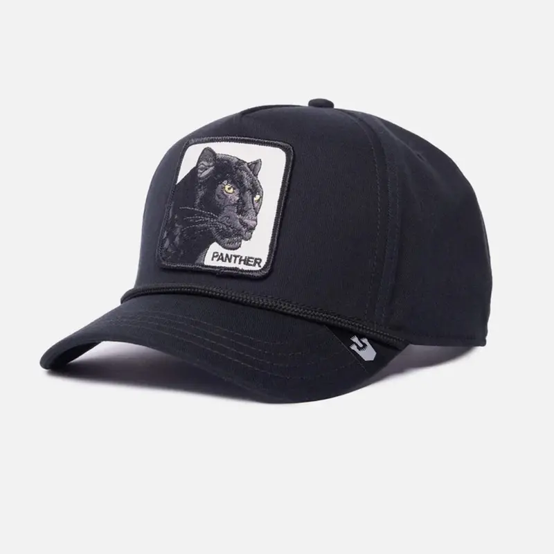 Black Panther Snapback Hat Featuring Animal Farm Aesthetic