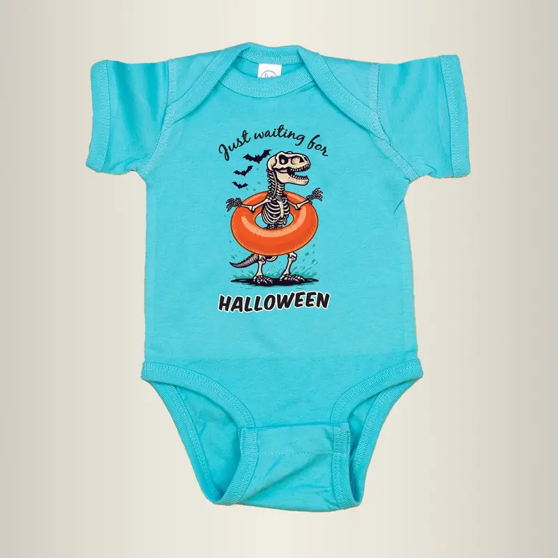 Blue Dinosaur Bodysuit – Halloween Countdown Design