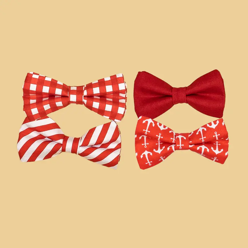 Bold Red Snap-On Bowtie for Babies