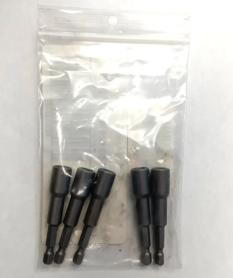 Bosch 3UU48 Magnetic Nutsetter – 5/16-Inch x 2-9/16-Inch, 5-Piece USA-Made Set