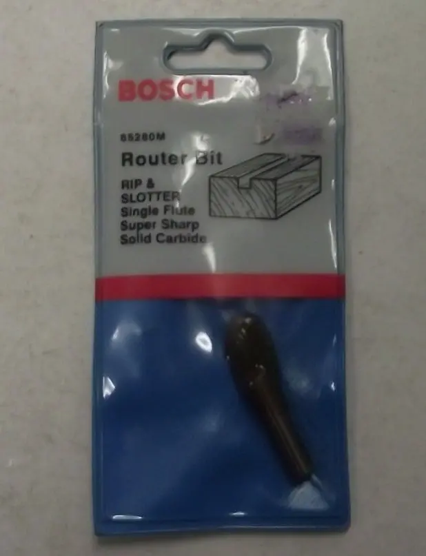 BOSCH 85280 Solid Carbide Rip & Slotting Bit – 1/4″ Dia. × 1/4″ Cut Length