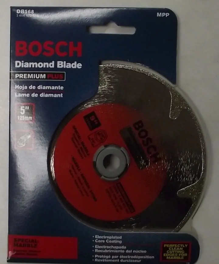 Bosch DB568 Premium Plus Diamond Saw Blade – 5″ for Hard Materials