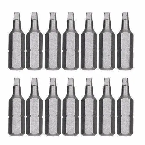Bosch SQ2120T Square Recess Screwdriver Bits – #2, 1″ Length, 20-Pack, USA-Made