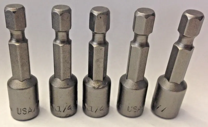 Bosch VA120240 Magnetic Nut Setter – 1/4″ x 1-5/8″, 5-Piece Set (USA)