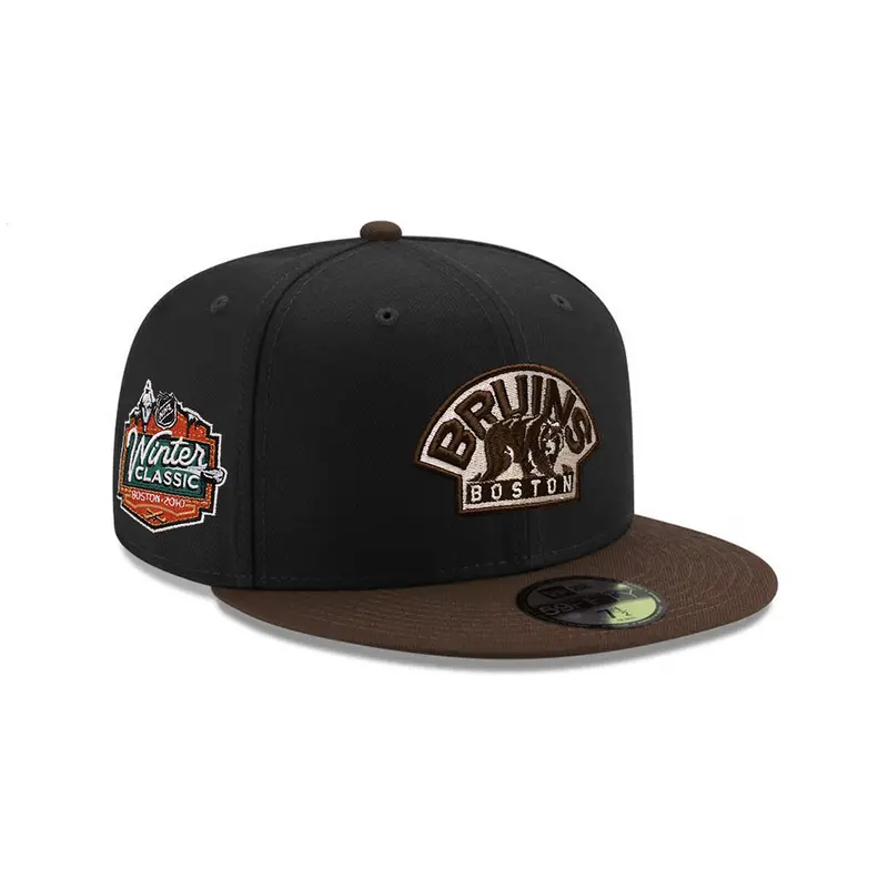 Boston Bruins 2010 Winter Classic Black-Brown Two-Tone 59Fifty Fitted Cap